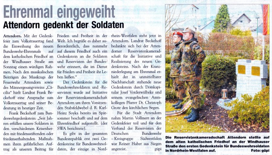 Ausschnitt aus dem SWA vom 21.11.2007